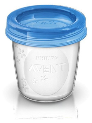Sada Via pohárků s víčkem Avent 180 ml - 5 ks