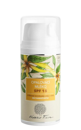 Opalovací mléko SPF 15: 100 ml Nobilis Tilia