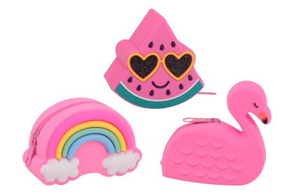 Peněženka se zipem růžová