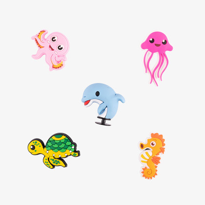 Amulety - ozdoby na boty Amuletz Mořská zvířátka mix Coqui