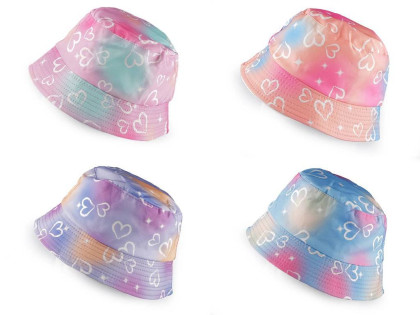 Dětský dívčí letní klobouk srdce