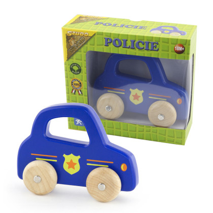 Dřevěná Policie na kolech