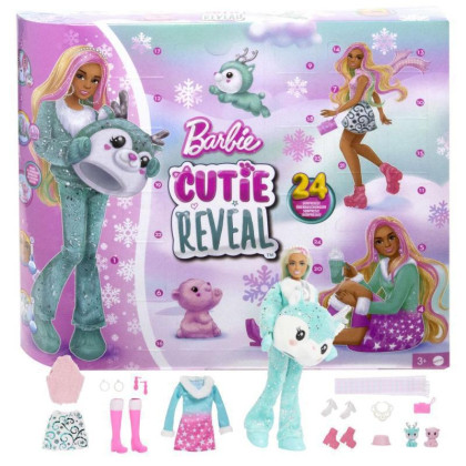 BARBIE Cutie Reveal Adventní kalendář s panenkou