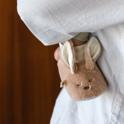 Bibs dětské papučky Kangaroo Vanilla