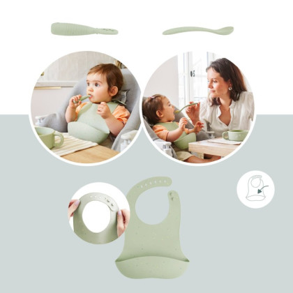 Silikonová jídelní sada Baby First meal set Mini Babymoov