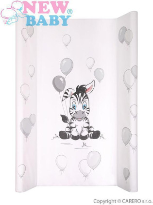 Přebalovací podložka 80x50 cm s tvrdou vložkou Zebra BÍLÁ