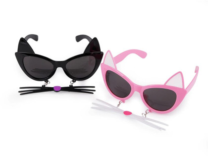 Párty/karnevalové brýle kočka s čumákem - dětské