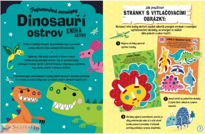 Trojrozměrné samolepky Dinosauří ostrov