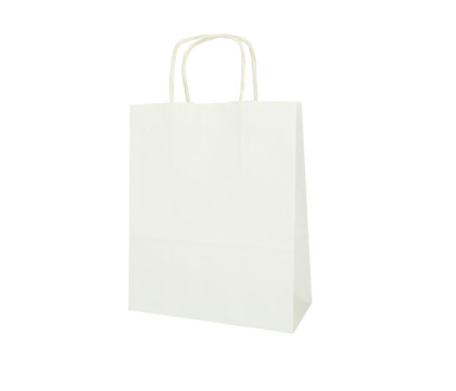 Dárková taška PASTELO, 32 x 13 x 41 cm bílá