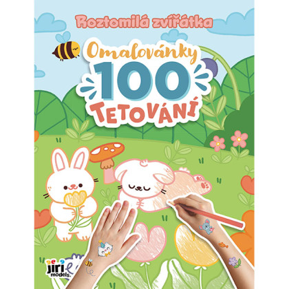Omalovánky a 100 tetování Roztomilá zvířátka 