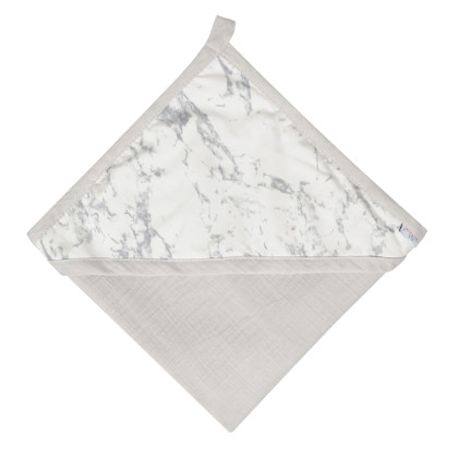 Mušelínová osuška s kapucí Design 85 x 85 cm Babymatex