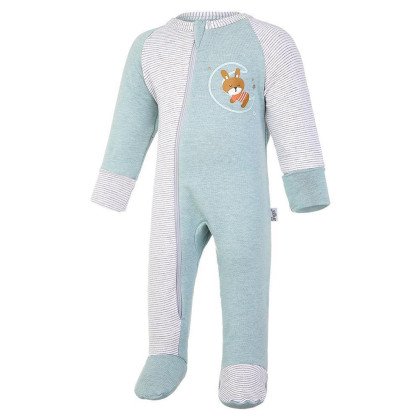 Overal smyk DR Outlast® Lišejník melír/pruh bílošedý melír