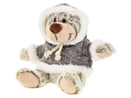 Medvěd plyšový 15 cm sedící ve svetru 