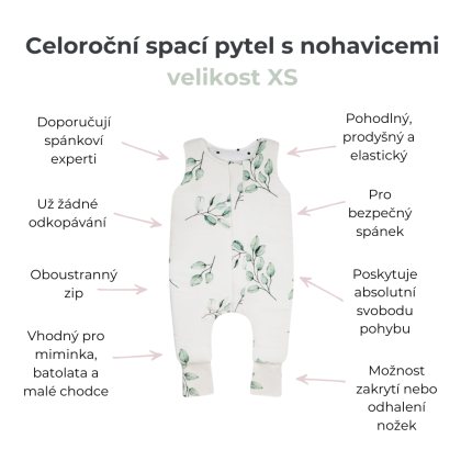 Celoroční spací pytel s nohavicemi Green Forest Sleepee
