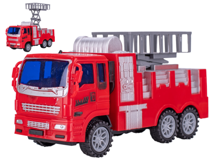 Auto hasiči 19 cm s plošinou na setrvačník