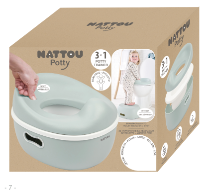 Nočník učicí 3 v 1 Potty Nattou