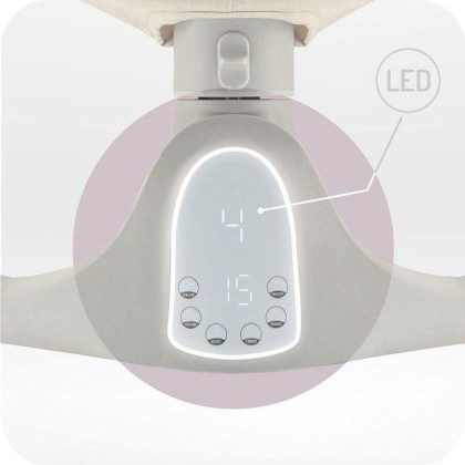 Elektrické houpátko béžové MoMi Kenani