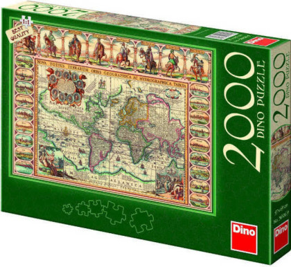Puzzle historická mapa světa 97x69cm 2000 dílků
