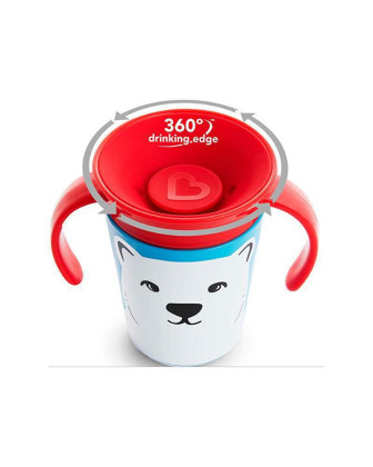 Munchkin - Juniorský hrneček WildLove 360° s oušky 177 ml