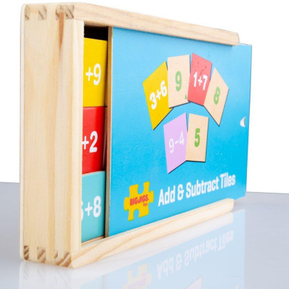 Sčítání a odčítání v krabičce Bigjigs Toys