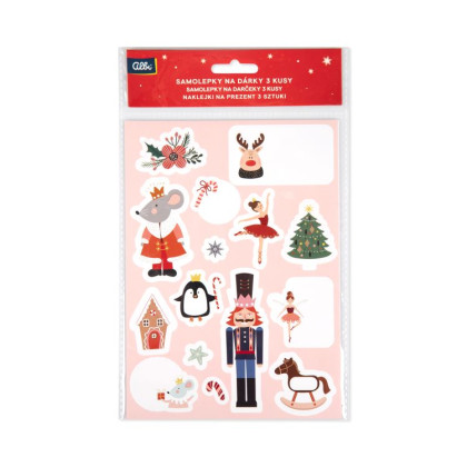 Samolepky na dárky 3 ks - Vánoce pro děti