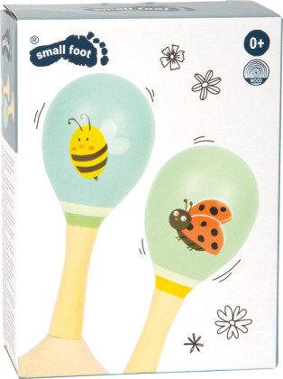 Dřevěné rumba koule Včelka a Beruška sada 2 ks small foot