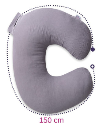 Mušelínový polohovací polštář MiniRelax 140 cm Babymatex