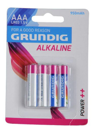 Baterie Grundig LR03/AAA 1,5 V alkaline 4ks