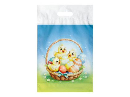 Taška igelitová velikonoční Vel. L 30 x 46 cm