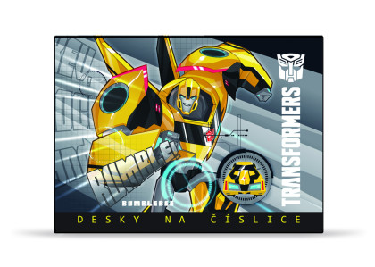 Desky na číslice Transformers žlutý Bumblebee