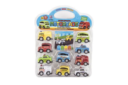Sada auto mini 5 cm plast 10 ks