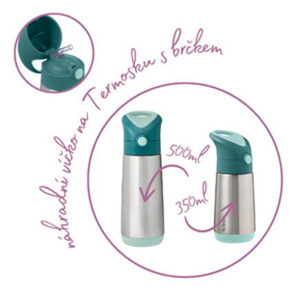 Náhradní víčko pro Termosku na pití s brčkem B.box