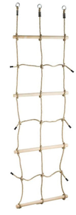 Šplhací síť s dřevěnými příčkami 2Kids Toys