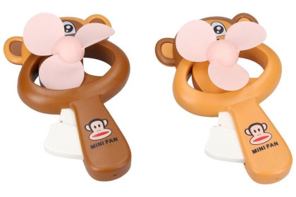 Ruční větráček opice 16 cm