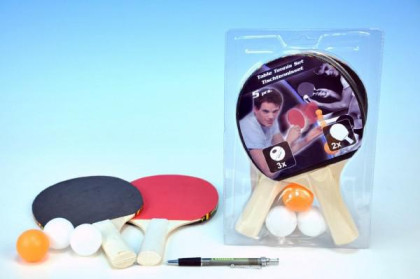 Sada stolní tenis 2 pálky + 3 míčky