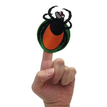 Prstový maňásek klíště