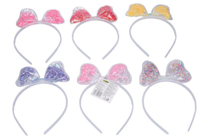 Vlasový doplněk - čelenka s ozdobou mašle