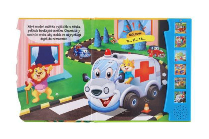 Zvuková knížka Malé modré autíčko Objevuj zvuky CZ verze 19 x 19,5 cm
