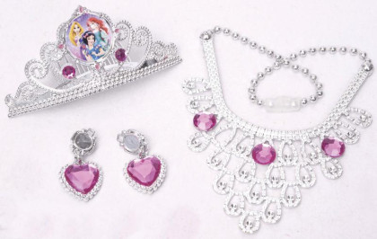 Disney princezny - Set s korunkou a šperky pro princeznu