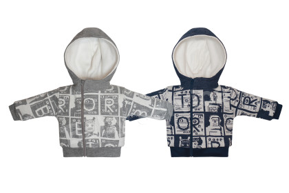 Podšitý kabátek s kapucí Robot Baby Service