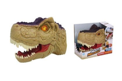 Dino hlava s efekty na ruku 20 cm