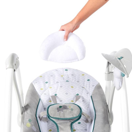 Houpačka konvertibilní vibrující s melodií Nash 2 v 1, 0 m+ do 9 kg Ingenuity
