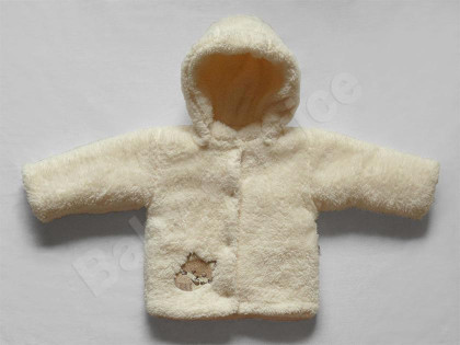 Zimní kojenecký kabátek Liška smetanový vel. 56 - 80 Baby Service