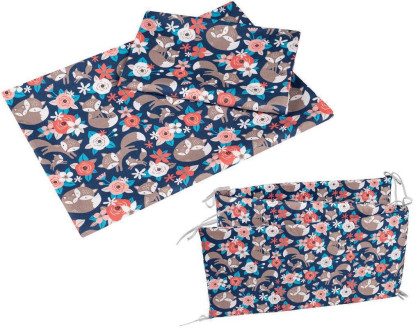 Sada povlečení 3dílné bavlněné 120 x 90 cm Lišky Infantilo