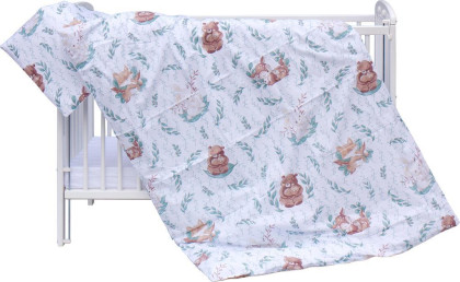 Souprava do postýlky 2dílná Scarlett Králíček zelená 135 x 100 cm