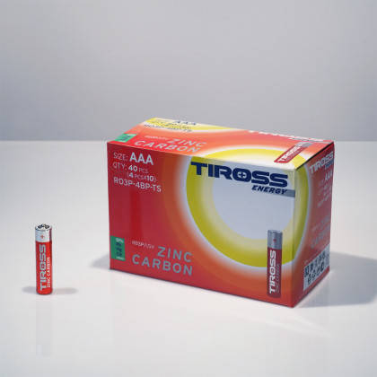 Baterie AAA (R03P, 1.5 V) zinko-uhlíkové balení 4 ks