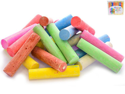 Křídy barevné jumbo 10 cm 20 ks v kbelíku