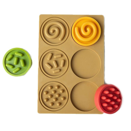 Puzzle senzorická kolečka, pastelová