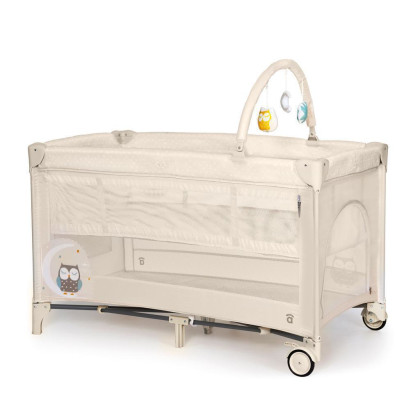 Complet duo cestovní postýlka s druhým dnem a hrazdičkou Asalvo