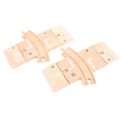 Obloukový železniční přejezd 2ks Bigjigs Rail 